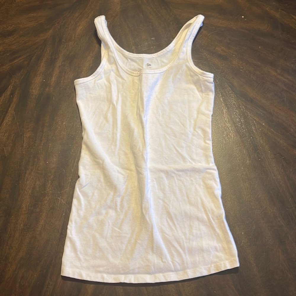 So White Girls Tank Top‎ Size Small